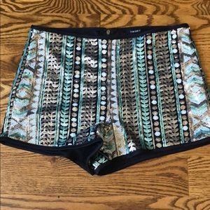 sequin shorts